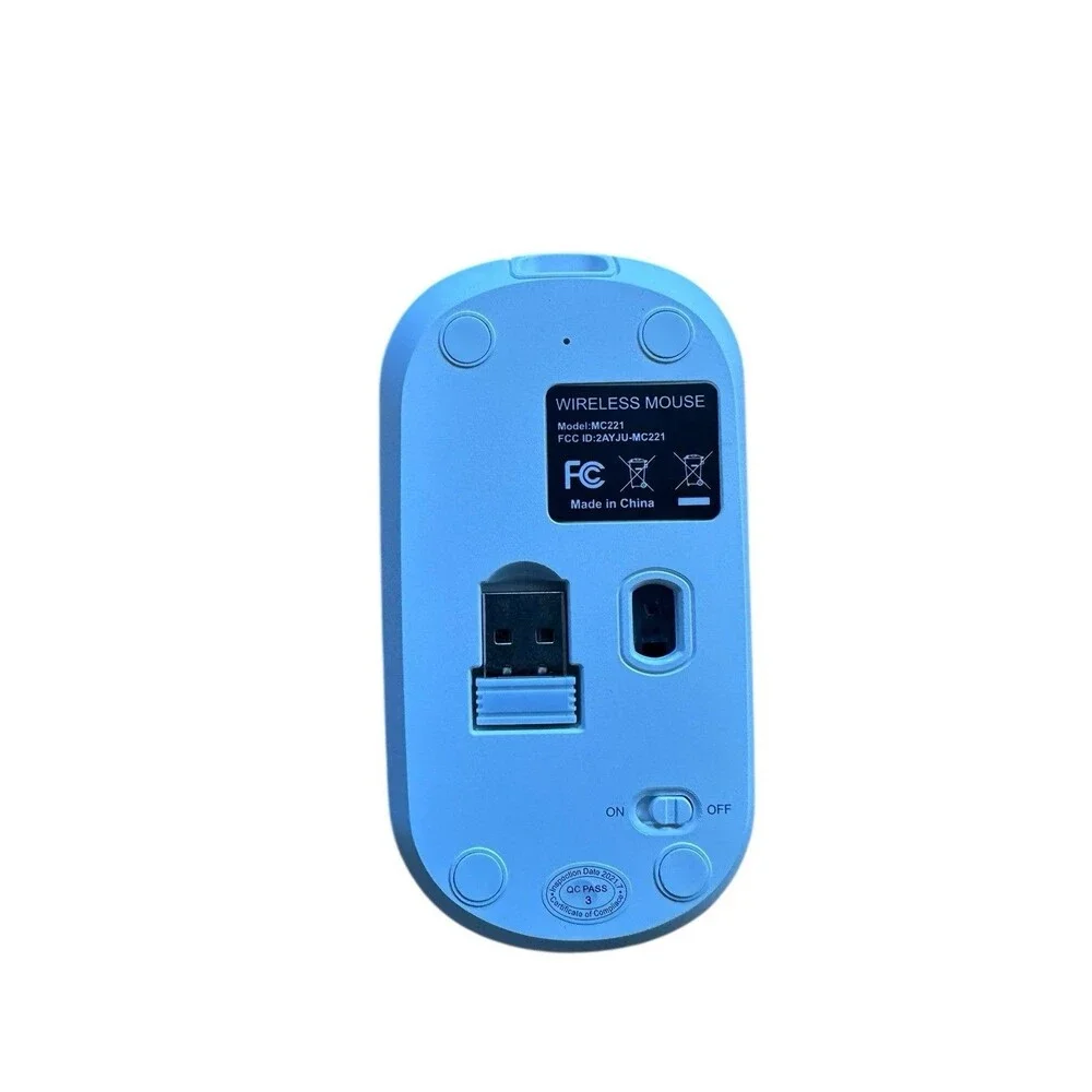 NEW Led Backlit White Wireless Computer Mouse Rechargeable Model MC221